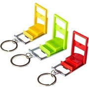 Fuso Multifunction Keychain With Smartphone Stand - Pack of 3 (Yellow, Green, Red)