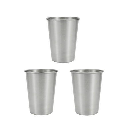 

Promotions! 3PCS Outdoor Camping Coffee Cup Stainless Steel Cup Curling Water Cup Picnic Heat Insulation Anti-scalding Tea Cup Coffee Cup(350ML)