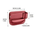 thumbnail image 2 of RuiJiao Leather Universal Car Seat Storage Organizer with Charging Port, Non-Slip Multifunctional Storage Box for Front Seats Accessories, Holds Phone Wallet Glasses, Durable Car Interior Decor, 2 of 3