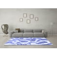 thumbnail image 3 of Ahgly Company Indoor Rectangle Abstract Blue Modern Area Rugs, 2' x 5', 3 of 4