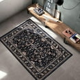 thumbnail image 2 of Luxe Weavers Oriental Navy 5x7 Area Rug Non-Shedding Floral Carpet, 2 of 5