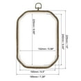 thumbnail image 2 of Unique Bargains 9x6.5' Rubber Octagon Embroidery Hoop Frame Cross-Stitch Sewing Ring, 2 of 5