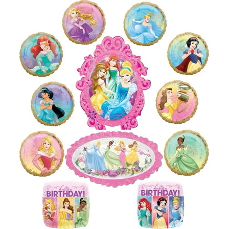 Princess Theme Birthday Party Supplies 8 Princesses Balloon Bouquet Decorations