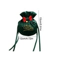 thumbnail image 4 of Cheapark Christmas Velvet Gift Bag - Flap Pocket Design - Christmas Eve Candy Box & Fruit Storage Bag For Holiday Gift Giving & Home Festive Decor, 4 of 6