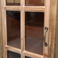 thumbnail image 5 of Shaiailed Natural Wood Storage Cabinet,Farmhouse Kitchen Pantry Cabinet with Decorative Glass Door & 2 Drawers,Narrow Sideboard Cabinets,Wooden Storage Cabinet for Living Room, Bedroom, 5 of 9