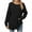 Black, variant on Women's Tunic Tops Ribbed Knit Long Sleeve Crew Neck Side Split Loose T Shirts Soft Casual Tee Blouses Fall Fashion Outfits(Red,Medium)
