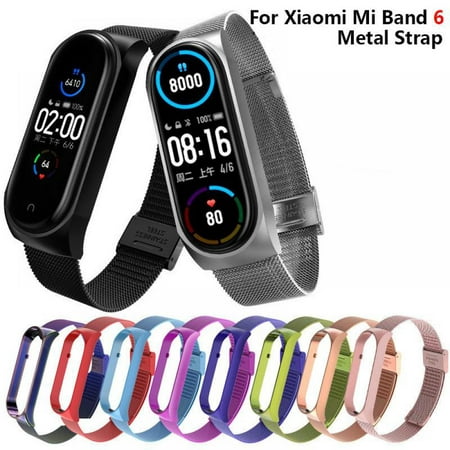 For Xiaomi Mi Band 6 Strap Metal Wristbands Stainless Steel Bracelet for Mi band 6 Strap