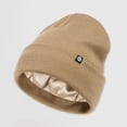 thumbnail image 2 of ZRBYWB Winter Hats for Women Couples Winter Outdoor Thermal Pullover Knitted Hat Men's Women's Silk Lined Flanged Hat Ear Protective Hat Warm Fashionable Caps, 2 of 8
