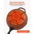 thumbnail image 6 of VEVOR Cast Iron Skillet, 4-Piece Frying Pan Set (6, 8, 10, 12 in), Skillets with Heat-Resistant Silicone Handle, Pre-Seasoned Chef's Pan, Kitchen Cookware, for Oven, Gas, Electrical, Induction, Black, 6 of 9