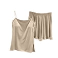thumbnail image 3 of Dvprdro Modal Pajama Set for Women Built in Shelf Bra Camisole Top with Loose Fit Shorts 2 Piece Sleepwear, 3 of 7