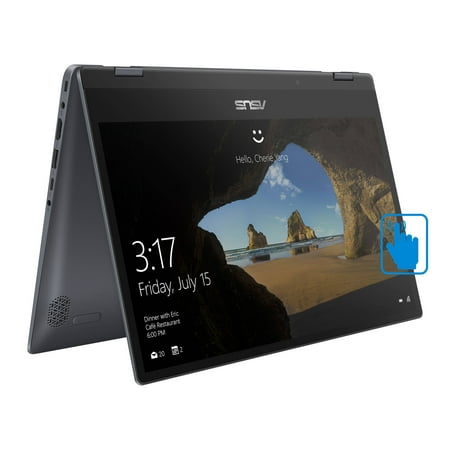 ASUS VivoBook Flip 14 TP412UA Home & Business Laptop (Intel i5-8250U 4-Core, 12GB RAM, 2TB PCIe SSD, 14.0" Touch  Full HD (1920x1080), Intel UHD 620, Fingerprint, Win 11 Pro) (Refurbished)