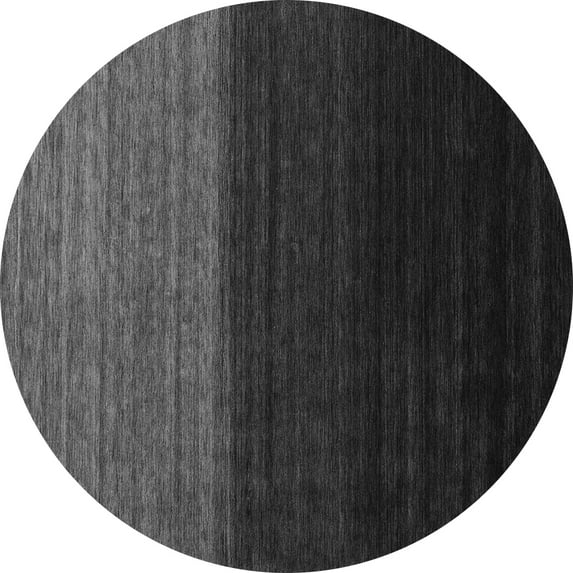 Ahgly Company Indoor Round Abstract Gray Contemporary Area Rugs, 5' Round