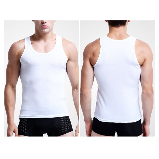 Aqestyerly Gilet de Sport Sans Manches à Col Rond Serré Mode Décontractée pour Hommes