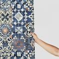 thumbnail image 3 of Orinice Ambesonne Moroccan shower curtain, old cushion style inspired mix Moroccan tiles modern shades art print, fabric fabric bathroom décor 69x72, 3 of 7
