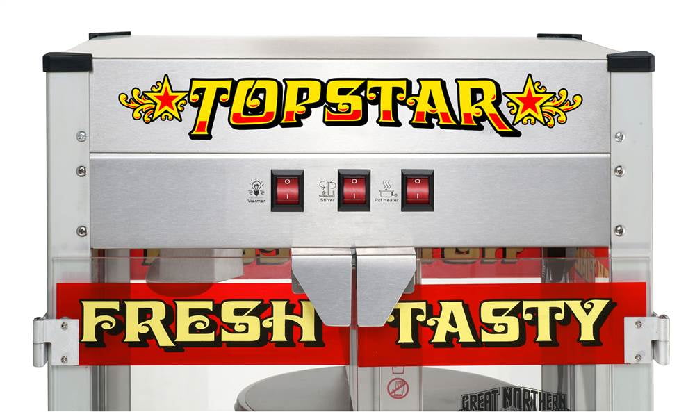 Great Northern Topstar Commercial Quality Bar Style Popcorn Popper Machine - 12oz 6208