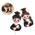thumbnail image 6 of WORGEOUS Photo Props Mini Figure Cake Decoration for Family Festival Occasions 2Pcs, 6 of 6
