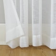 thumbnail image 6 of Archaeo Slub Textured Linen Blend Grommet Top Curtain, 52"x84", White, 6 of 8