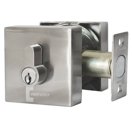 Constructor Guardian Deadbolt Door Lock Set With Double Cylinder
