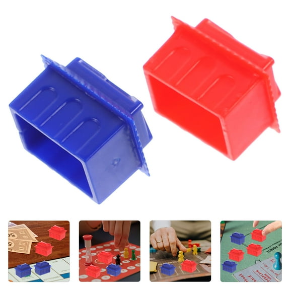 Milisten Replacement Chess Pieces Set, Assorted Color Plastic Chess Game Pieces for Board Games and Crafts, 1 Set