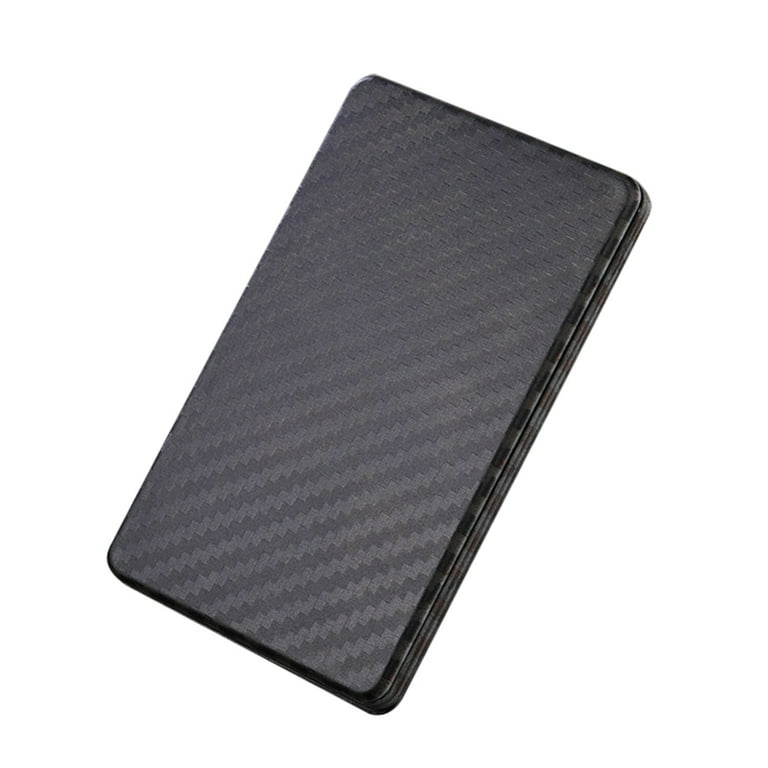 Imitation Carbon Fiber Card Cover Wallet Magnetic Card Holder Clip