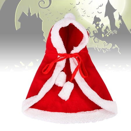 BESTYASH Pet Christmascape in Red Comfortable Material Easy to Put on for Cosplay and Travel