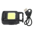 thumbnail image 1 of Mini llavero con linterna LED recargable, con soporte plegable y abridor de botellas para emergencias de camping., 1 of 14