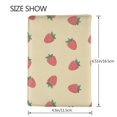 thumbnail image 3 of Rateoe Strawberries Pattern Passport Holder Wallet Leather Mulit-purpose Travel Wallet Credit Cards Case ,Passport Cover for Women Men-6.5 in, 3 of 5