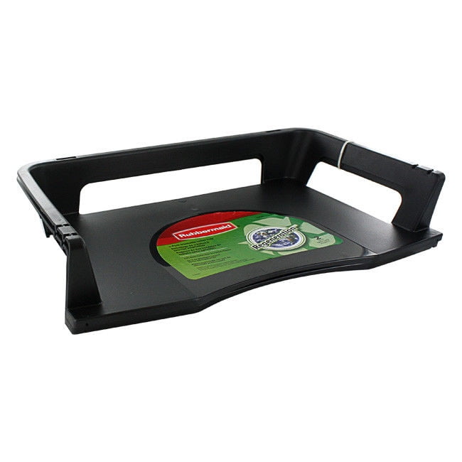 Rubbermaid Regeneration Stackable Letter Trays, Black, 2Pack Walmart