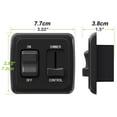 thumbnail image 1 of JIAHAOO Black Plastic LED Toggle Dimmer Switch Retro Design 12V DC For Horse Trailer Hauler RV Bus Boat Low Voltage Lighting Control, 1 of 10