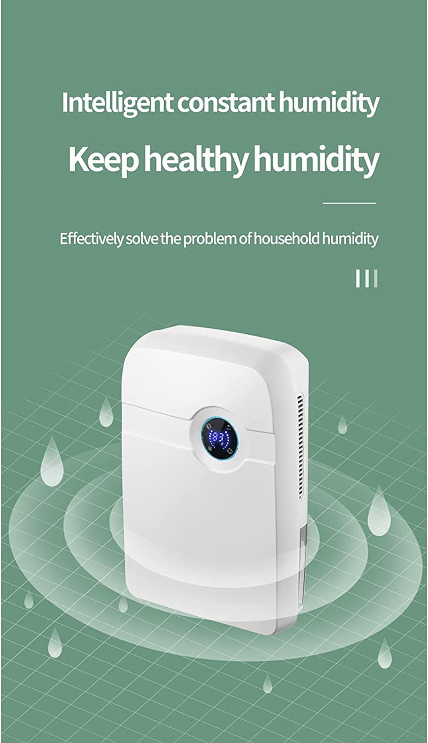 FETCOI Remote Control Household Dehumidifier Mini Dehumidifier Mute Moisture Absorption Remotely 2.5L for Bedroom Baby Room