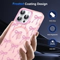 thumbnail image 4 of Pink Cute Bow Phone Case for iPhone 15 Pro Max 6.7", Compatible with MagSafe, Ribbon Bowknot Pattern Print Design Magnetic Case for Women Girls Soft TPU Hard PC Back Shockproof Funda Cover, 4 of 5