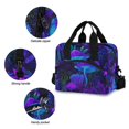 thumbnail image 3 of FORMRS Reusable Lunch Bag for Work School Leakproof Insulated Cooler with Adjustable Shoulder Strap, Night Mushrooms Pattern, 3 of 6