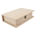 thumbnail image 5 of 1pc Wooden Storage Box Document Storage Container File Box for Home (Wood), 5 of 5