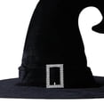 thumbnail image 2 of Sombrero Bruja Halloween Con Hebilla Puntiagudo Ancha para Fiestas Carnaval (), 2 of 9