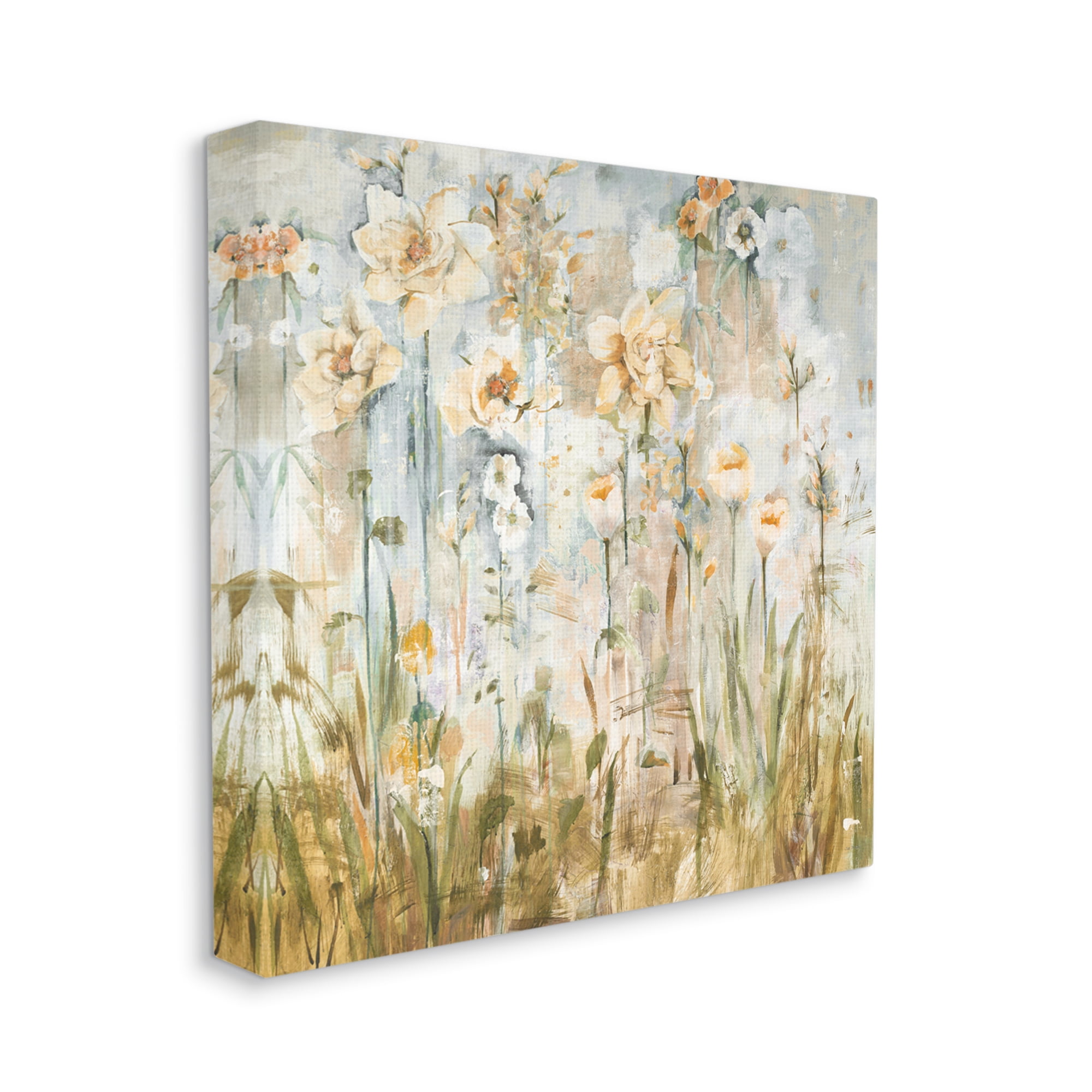 Stupell Industries Varied Blooming Flowers Among Grasses Boho Painting Painting Gallery Wrapped Canvas Print Wall Art, Design by Jill Martin