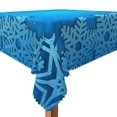 thumbnail image 3 of Tchckioa Blue Snowflakes Square Tablecloth,Waterproof Table Cloth for Kitchen,60x60 Inch, 3 of 7