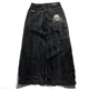 thumbnail image 1 of Ropa de calle Vintage de los años 90, pantalones vaqueros JNCO con ala grande bordada en negro, pantalones vaqueros holgados para mujer Y2K, nuevos pantalones anchos góticos Harajuku hip-hop, 1 of 5