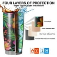 thumbnail image 7 of 20 Oz Pioneer Flower Coffee Tumbler Double Wall Insulated Stainless Steel Water Bottle | Metal Reusable Thermoses Flask with Cup Cap | Leak & Sweat Proof with Anti-Dust Lid, 7 of 7