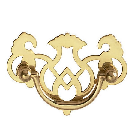 - Chippendale Bail Pull Bright Solid Brass 2 7/8