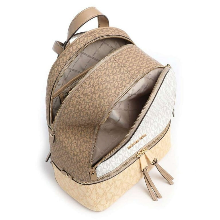 Michael Kors Womens Rhea Zip Medium Backpack Buttermilk Michael Kors Womens Rhea Zip Medium Backpack Buttermilk