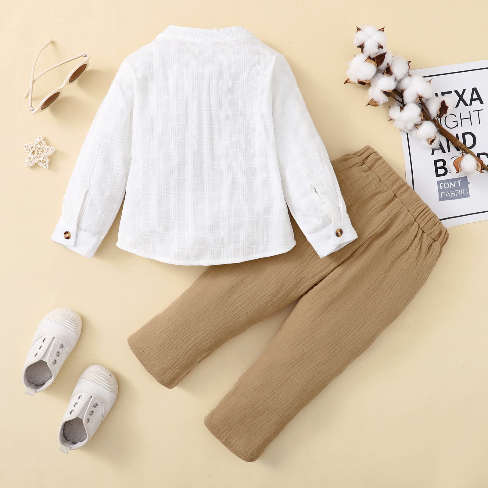 3-piece Toddler Boy Letter Bear Print White Long-sleeve T-shirt, Bomber Jacket and Elasticized Pants Set