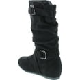 thumbnail image 3 of Forever Kayden-84 Women's Cut Out Side Zipper Strap Buckle Flat Heel Slouchy Boots, 3 of 7