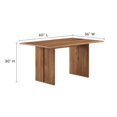 thumbnail image 4 of 60 Inch Dining Table, Walnut, Wood, Rectangular, Kitchen Cafe Bistro Hospitality Restaurant, Modern Contemporary HB35898, 4 of 6