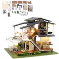 thumbnail image 1 of Mini Dollhouse, Durable 1:24 Scale Miniature Dollhouse  For Home Display Collection For Gift Giving, 1 of 8