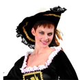 thumbnail image 1 of RG Costumes 65397 Chapeau de Pirate en Velours Noir - Taille Adulte, 1 of 1