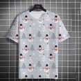 thumbnail image 4 of Camiseta de Navidad para hombre, camiseta de Festival, patrón de Reno de Papá Noel, Tops de manga corta con cuello redondo, Jersey deportivo, camisetas de verano, nuevo, 4 of 5