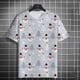 thumbnail image 4 of Camiseta de Navidad para hombre, camiseta de Festival, patrón de Reno de Papá Noel, Tops de manga corta con cuello redondo, Jersey deportivo, camisetas de verano, nuevo, 4 of 5