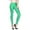 Green, variant on XIAONU Women's Metallic Shiny Leggings High Waist Full Length Footless Tights Stretchy Bold Party Wear Bottoms Green