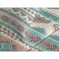 thumbnail image 4 of Ambesonne Tribal Quilted Bedspread Set 3 Pcs, Aztec Art Style, Queen Size, Cream Aqua and Peach, 4 of 5