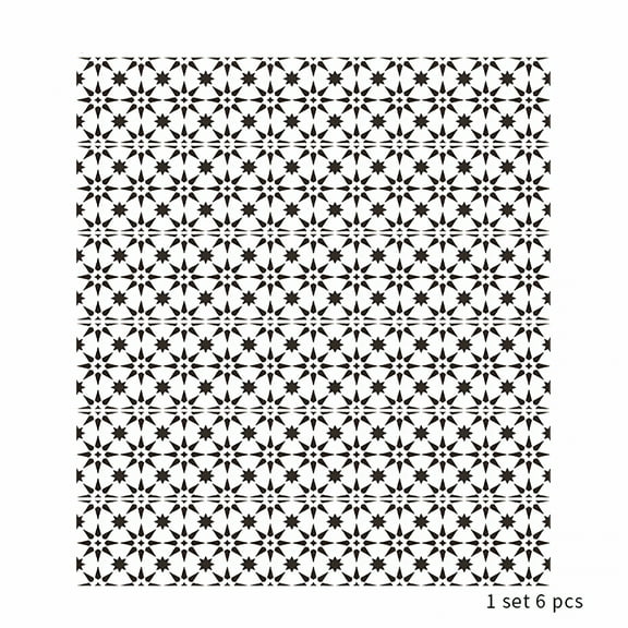 LAMIRO 6 Strips Peel And Stick Stair Risers Stickers,Self Adhesive Vinyl Stair Stickers Decals,Staircase Murals Decor for Steps,39.37"X7.09",Modern Pattern